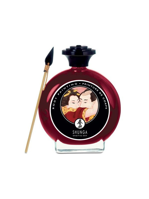 SHUNGA - BODY PAINTING CON FRAGOLA E CAVA