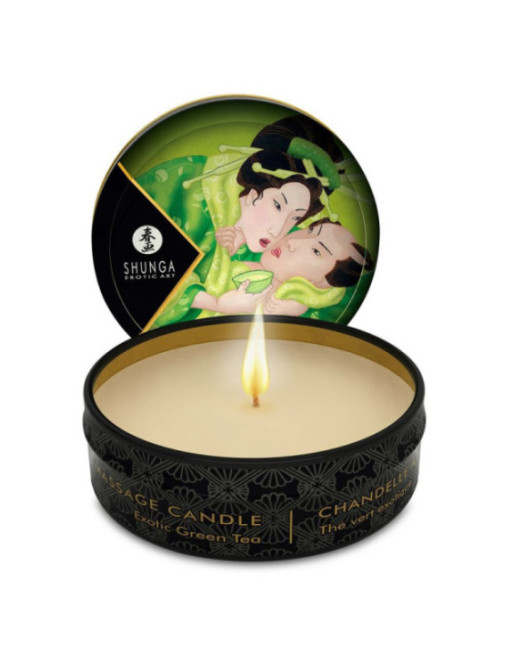 SHUNGA - MINI CARESS BY CANDELIGHT CANDELA DA MASSAGGIO T VERDE 30 ML
