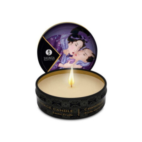 SHUNGA - CANDELA DA MASSAGGIO MINI CARESS BY CANDELIGHT AI FRUTTA ESOTICA 30 ML