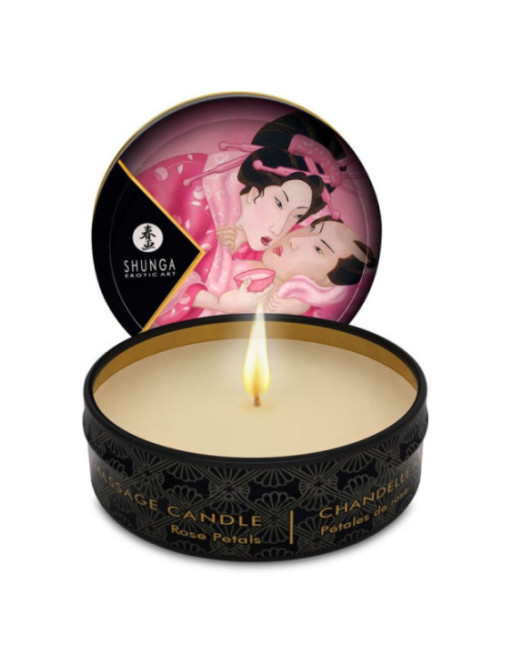 SHUNGA - MINI CARESS BY CANDELIGHT CANDELA DA MASSAGGIO ROSE 30 ML