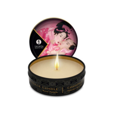 SHUNGA - MINI CARESS BY CANDELIGHT CANDELA DA MASSAGGIO ROSE 30 ML
