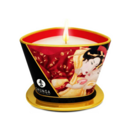 Candela Erotica da Massaggio Shunga Fragole e Cava 170 ml