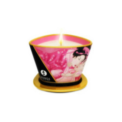 SHUNGA - MINI CARESS BY CANDELIGHT CANDELA DA MASSAGGIO AFRODISIACA ALLE ROSE 170 ML