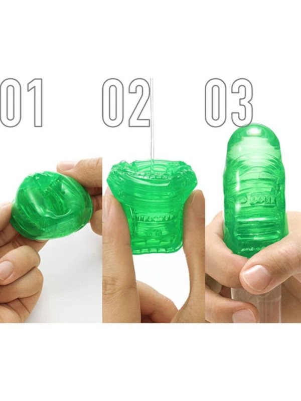 TENGA UNI Emerald Ditale Masturbatore Unisex | Stimolatore Manuale