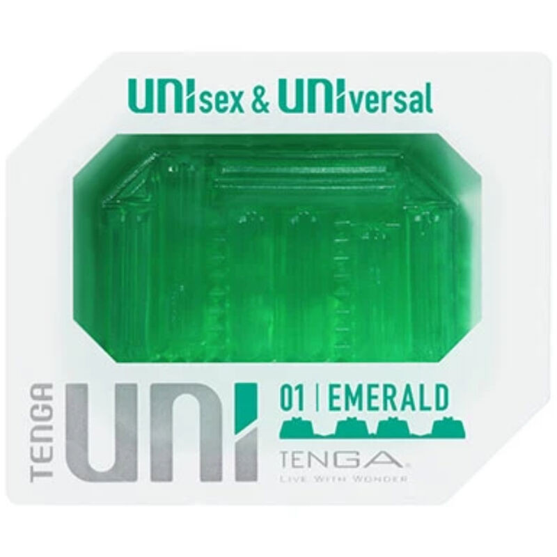 TENGA UNI Emerald Ditale Masturbatore Unisex | Stimolatore Manuale