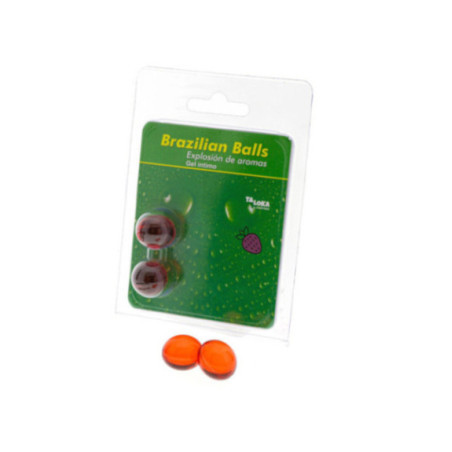 TALOKA - 2 PALLINE BRASILIANE GEL INTIMO ALLA FRAGOLA