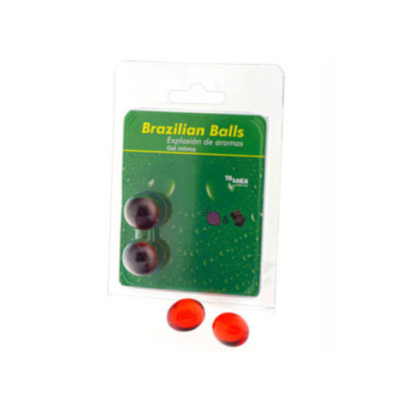 TALOKA - 2 SFERE BRASILIANE GEL INTIMO FRAGOLA E CIOCCOLATO