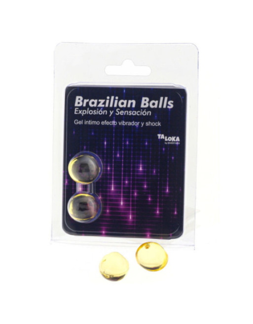 TALOKA - 2 SFERE BRASILIANE GEL EMOZIONANTE VIBRANTE ED EFFETTO SHOCK