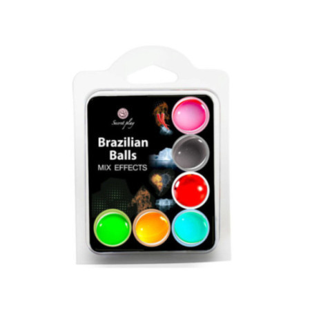SECRET PLAY SET 6 PALLINE BRASILIANA EFFETTO MIX