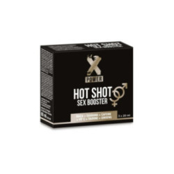 X POWER - HOT SHOT SEX BOOSTER AUMENTA LA LIBIDO 3 X 20 ML