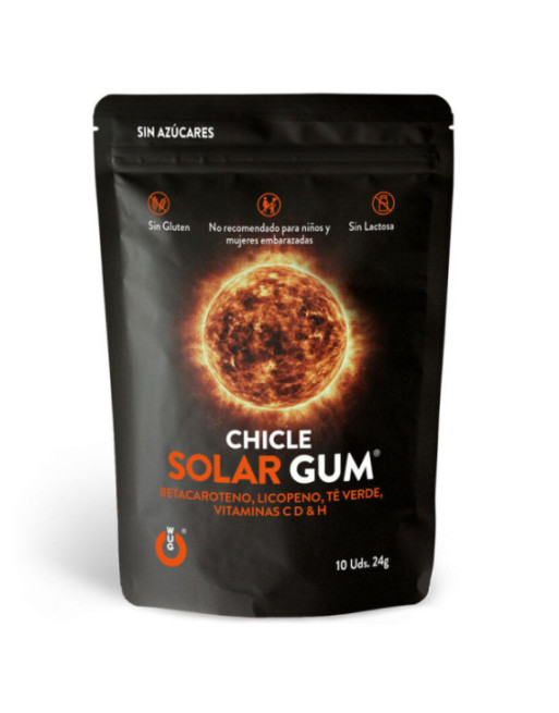 WUG GUM - SOLAR GUM SUN TANNING 10 UNITS