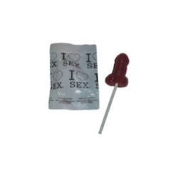 DIABLO PICANTE - LECCA-LECCA A FORMA DI PENE DI CARAMELLE ALLA FRAGOLA E ALLA CILIEGIA