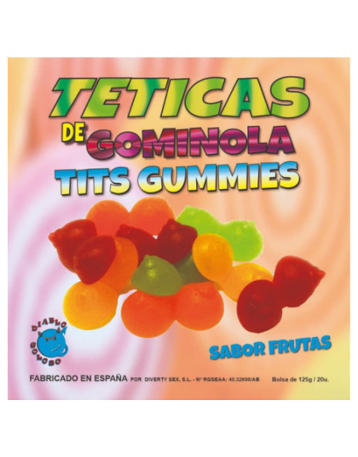 DIABLO GOLOSO - TETTARELLE GOMMOSE LUCIDE ASSORTITE