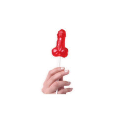 SECRETPLAY - LECCA-LECCA GOMMOSO ALLA FRAGOLA A FORMA DI PENE