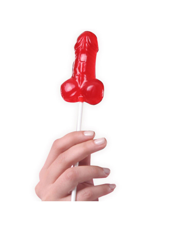 SECRETPLAY - LECCA-LECCA GOMMOSO ALLA FRAGOLA A FORMA DI PENE