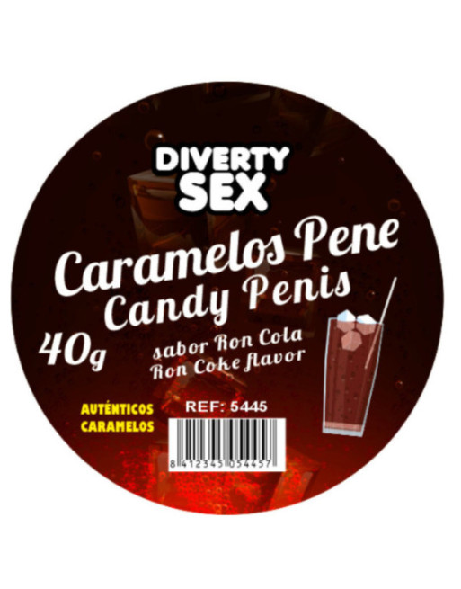 DIABLO PICANTE - 20 CARAMELLE A FORMA DI PENE AL GUSTO DI GIN TONIC