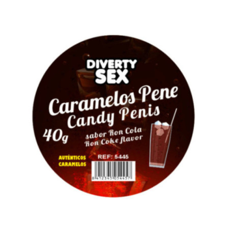 DIABLO PICANTE - 20 CARAMELLE A FORMA DI PENE AL GUSTO DI GIN TONIC