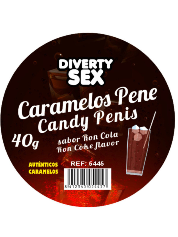 DIABLO PICANTE - 20 CARAMELLE A FORMA DI PENE AL GUSTO DI GIN TONIC