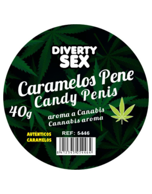 DIABLO GOLOSO - 20 CARAMELLE PER PENE AROMA CANNABIS