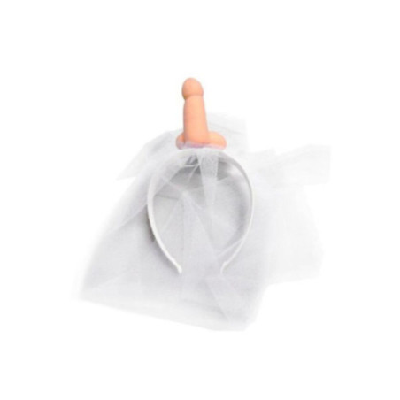 DIABLO PICANTE - VELO DA SPOSA BIANCO CON PENE