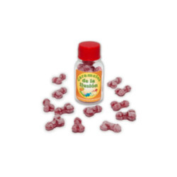 DIABLO PICANTE - 12 CARAMELLE ILLUSIONI A FORMA DI PENE FRAGOLA/CILIEGIA