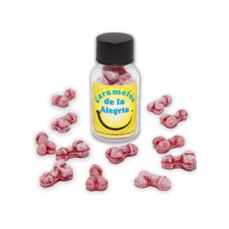 DIABLO PICANTE - 12 CARAMELLE JOY A FORMA DI PENE FRAGOLA/CILIEGIA