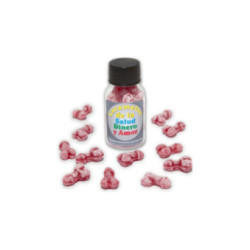 DIABLO PICANTE - 12 CARAMELLE SALUTE-SOLDI-AMORE A FORMA DI PENE FRAGOLA/CILIEGIA