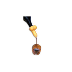 DIABLO PICANTE - DECANTER PER VINO A FORMA DI PENE DORATO