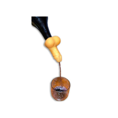 DIABLO PICANTE - DECANTER PER VINO A FORMA DI PENE DORATO