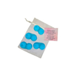 DIABLO PICANTE - 4 MINI SAPONI PROFUMATI A FORMA DI SENO BLU