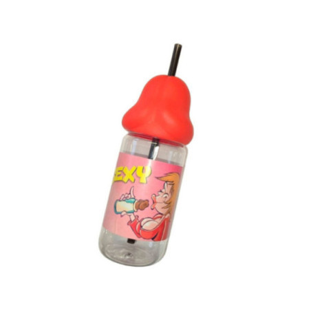 DIABLO PICANTE - BIBERON A FORMA DI PENE 360 ML ROSSO