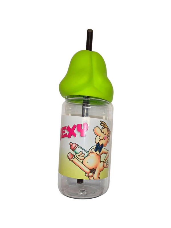 DIABLO PICANTE - BIBERON A FORMA DI PENE 360 ML VERDE