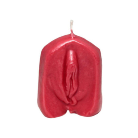 DIABLO PICANTE - CANDELA A FORMA DI VAGINA ROSSO