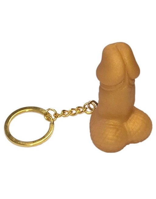DIABLO PICANTE - PORTACHIAVI A FORMA DI PENE DORATO