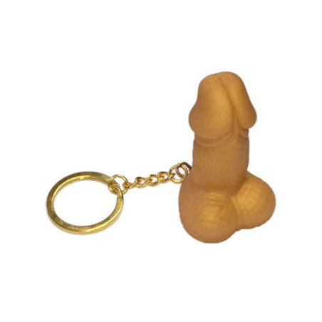 DIABLO PICANTE - PORTACHIAVI A FORMA DI PENE DORATO