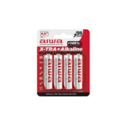 AIWA - X-TRA ALKALINE AA BATTERIA ALCALINICA LR6 BLISTER*4