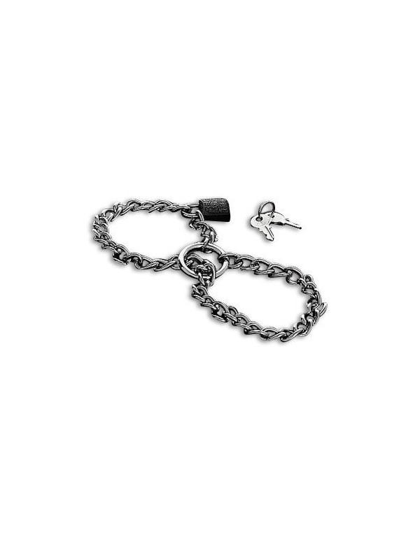 METAL HARD - MANETTE CON CATENA IN ACCIAIO INOSSIDABILE