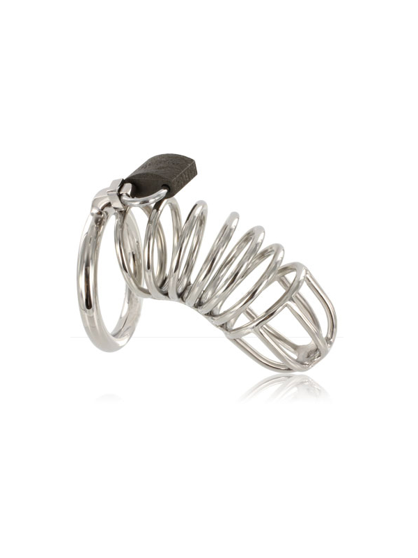 METAL HARD - DISPOSITIVO DI CASTIT CON ANELLO A GABBIA