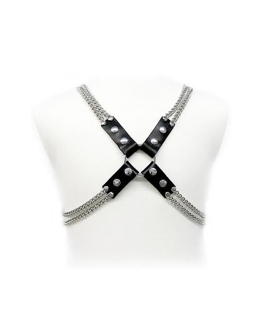LEATHER BODY - IMBRACATURA A CATENA