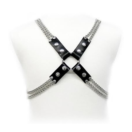 LEATHER BODY - IMBRACATURA A CATENA