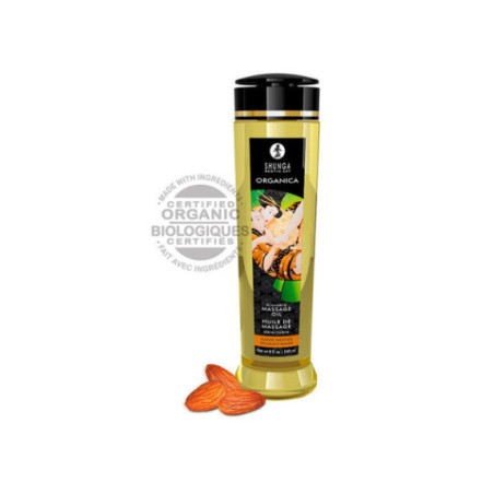 SHUNGA - OLIO DA MASSAGGIO ALLE MANDORLE BIOLOGICO 240 ML