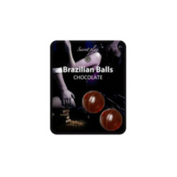 SECRETPLAY - 2 PALLINE BRASILIANE CIOCCOLATO