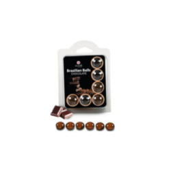 SECRETPLAY - SET 6 PALLINE BRASILIANI CIOCCOLATO