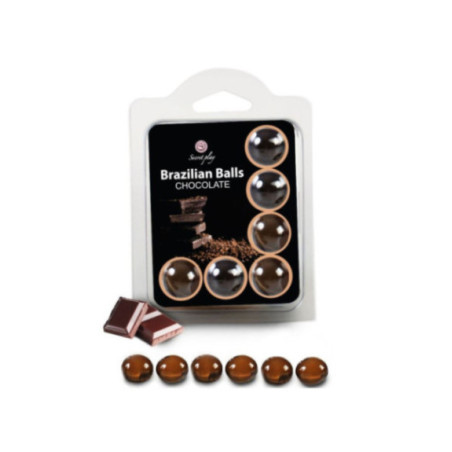 SECRETPLAY - SET 6 PALLINE BRASILIANI CIOCCOLATO