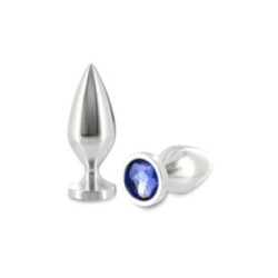 METAL HARD - PLUG ANALE ALIMENTAZIONE COLORE CRISTALLO MEDIO 8,89 CM