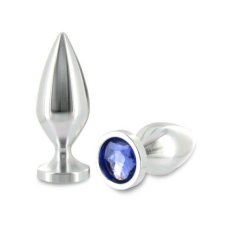 METAL HARD - PLUG ANALE METALLO ALIMINIO COLORE CRISTALLO PICCOLO 5