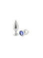 METAL HARD - PLUG ANALE METALLO ALIMINIO COLORE CRISTALLO PICCOLO 5