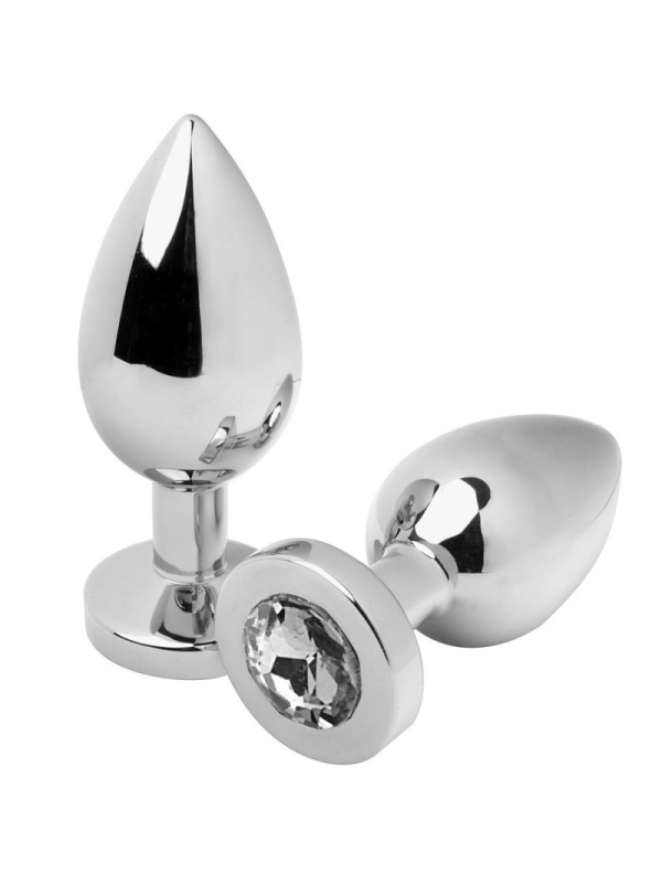 METAL HARD - PLUG ANALE DIAMOND TRASPARENTE MEDIO 7