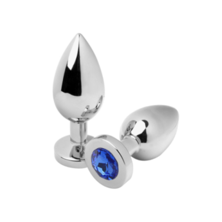 Metal Hard Diamond Anal Plug Nero Small – Acciaio 5,71 cm