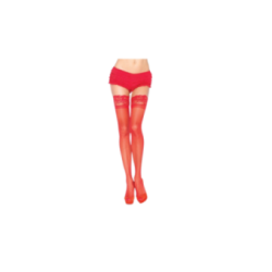 LEG AVENUE - COLLANT ROSSO CON PIZZO AUTOADESIVO